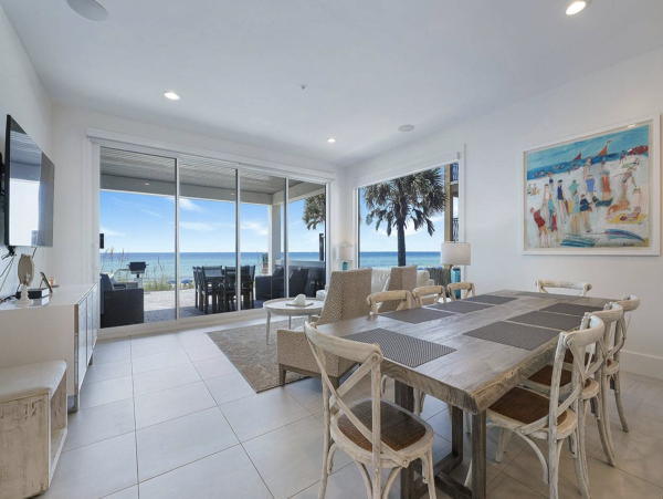 Beachfront Luxury Six Bedroom Vacation Rental in Destin with Rooftop Pool